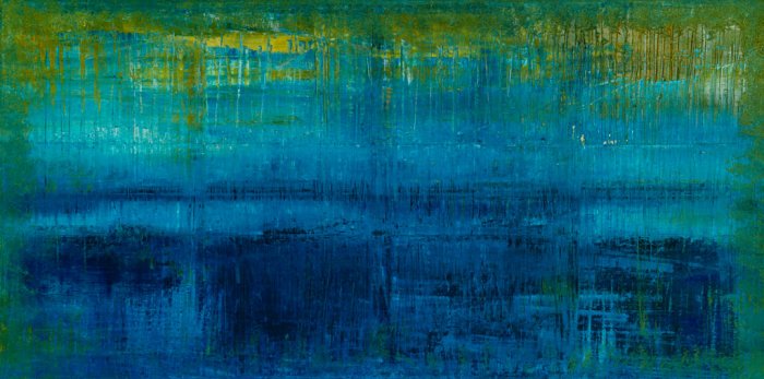 Venise I, 2016, huile sur toile, 195 x 97 cm. 