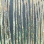 2024, Forêt sacrilège 36, acrylique, 50 x 70 cm.