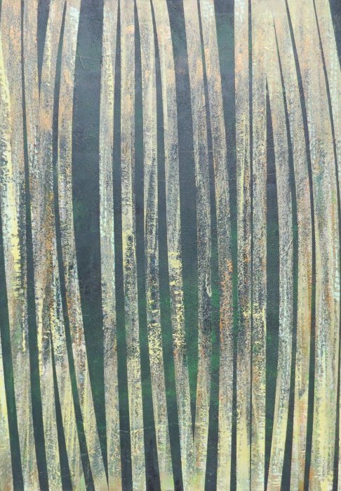 2024, Forêt sacrilège 36, acrylique, 50 x 70 cm.