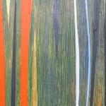 2024, Forêt sacrilège 43, acrylique, 50 x 70 cm.