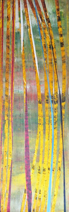 Bananaie 1, 2026,acrylique, 50 x 150 cm.