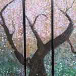 L'arbre 3, 2024, acrylique, 120 x 120 cm.