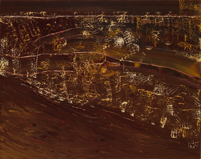 LBG VII, 2016, acrylique sur toile, 92 x 73 cm.