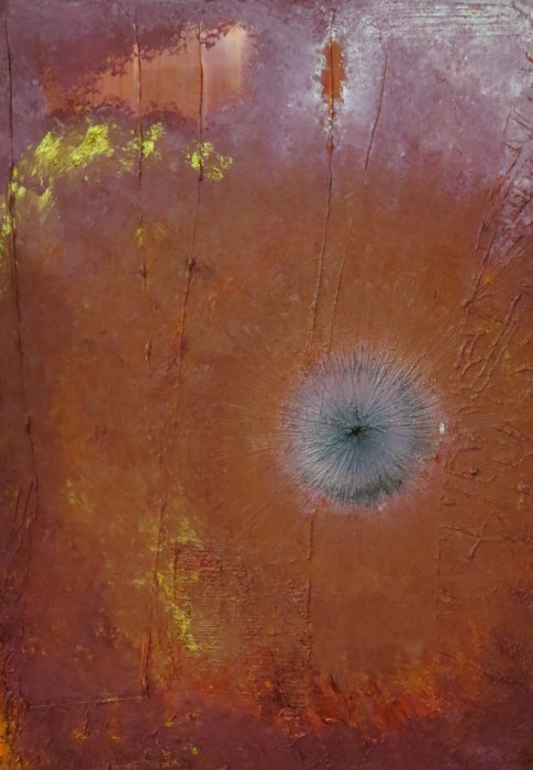 Le verger de ton regard 22, 2019, acrylique 65 x 92 cm.