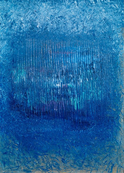 Le verger de ton regard 24, 2019 huile, 65 x 92 cm.