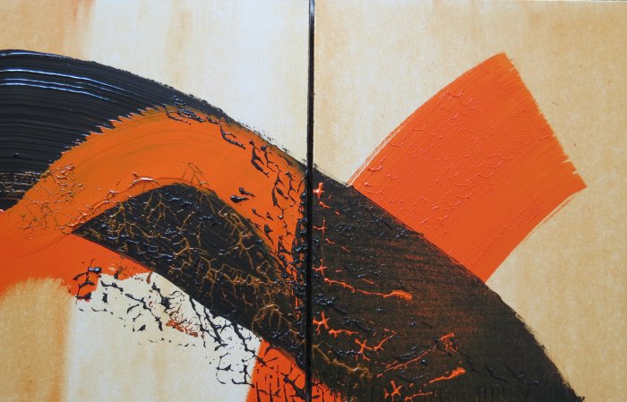 Mela Cotogna, 2023, acrylique 80 x 50 cm.