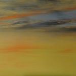 Parcelles de ciel IV, 2021, huile, 195 x 96 cm.