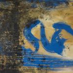 Pianzano 10, 2021, acrylique et huile, 195 x 96 cm.