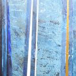 Puiser le Bleu 19, 2025, acrylique, 40 x 60 cm.