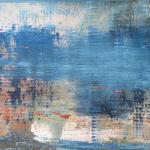 Puiser le Bleu 34, 2025, acrylique, 150 x 50 cm.