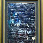 Puiser le Bleu 8, 2024, huile, 27 x 41 cm.