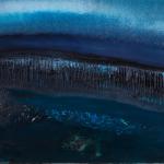 Puiserle Bleu 13, 2018, huile, 95 x 62 cm.