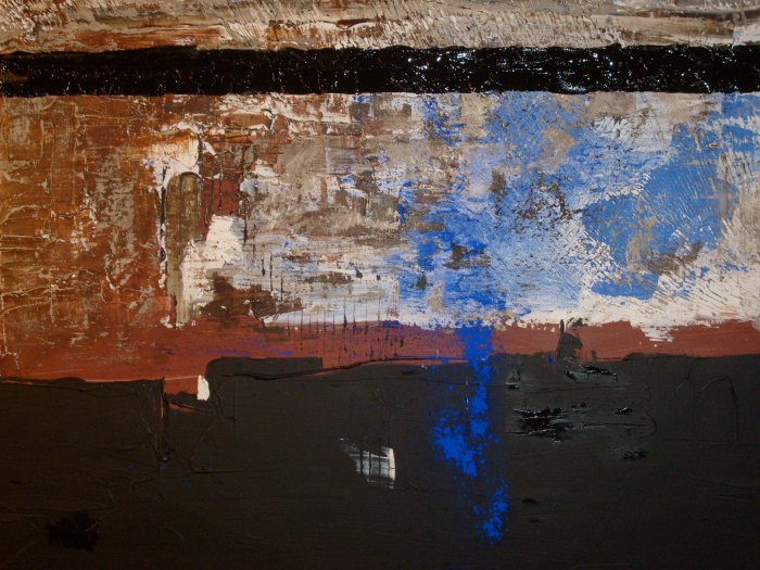 sans titre, 2012, acylique et pigment sur tolie, 150 x 100cm.