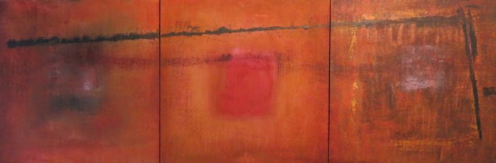 hommage à Rothko, 2013 acrylique sur toile, 330 par 110 cm.