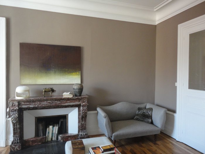 sans titre, 2012, acrylique et piments sur toile, 162 x 89 cm.