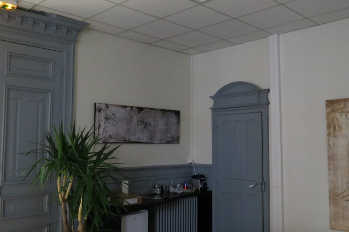 sans titre, 2014, acrylique sur toile, 150 x 50 cm.