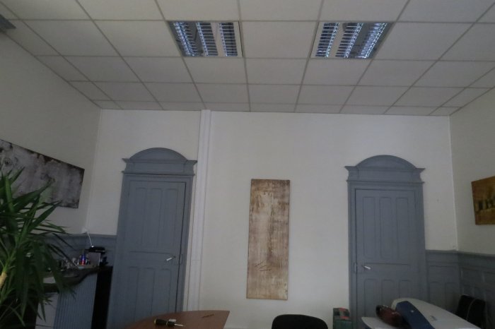 sans titre, 2014, acrylique sur toile, 50 x 150 cm.