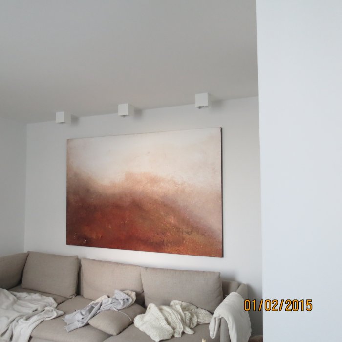 sans titre, 2015, acrylique sur toile, 195 x 130 cm.