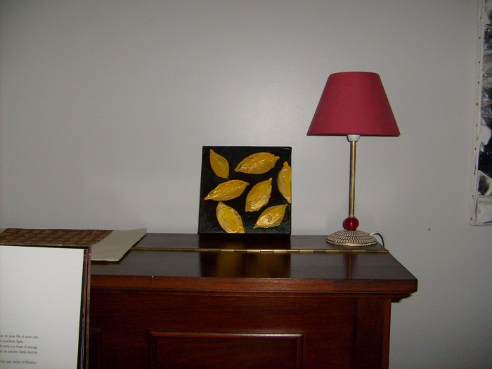 les sept cédrats, 2013, acrylique sur toile, 20 x 20 cm.