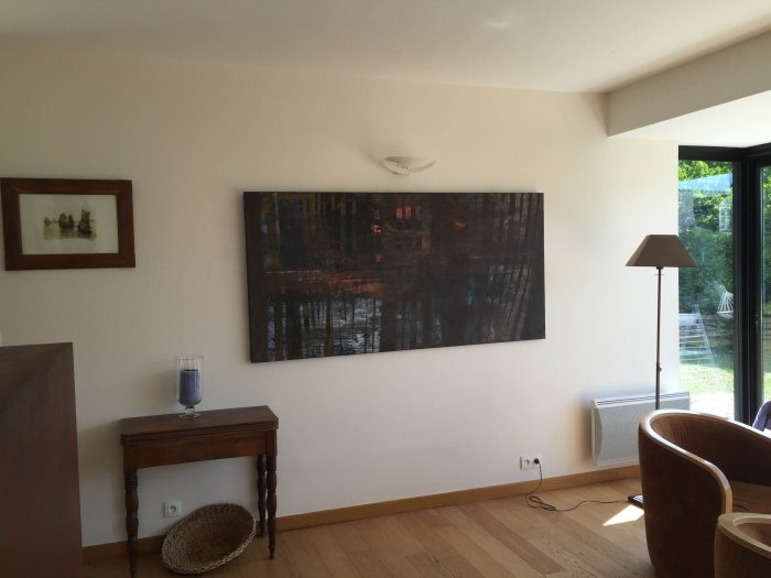 Rodez, 2014, acrylique sur toile, 195 x 97 cm.