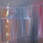 30mai 1, 2024, huile et feuille d'or, 50 x 70 cm.