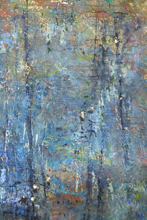 Forêt sacrilege 37, 2026, acrylique, 50 x 70 cm.