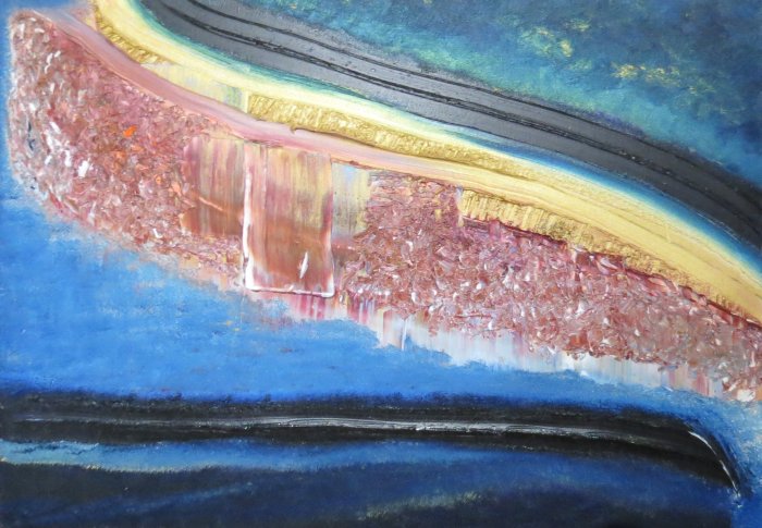 Sans titre, 2024, huile, 70 x 50 cm.